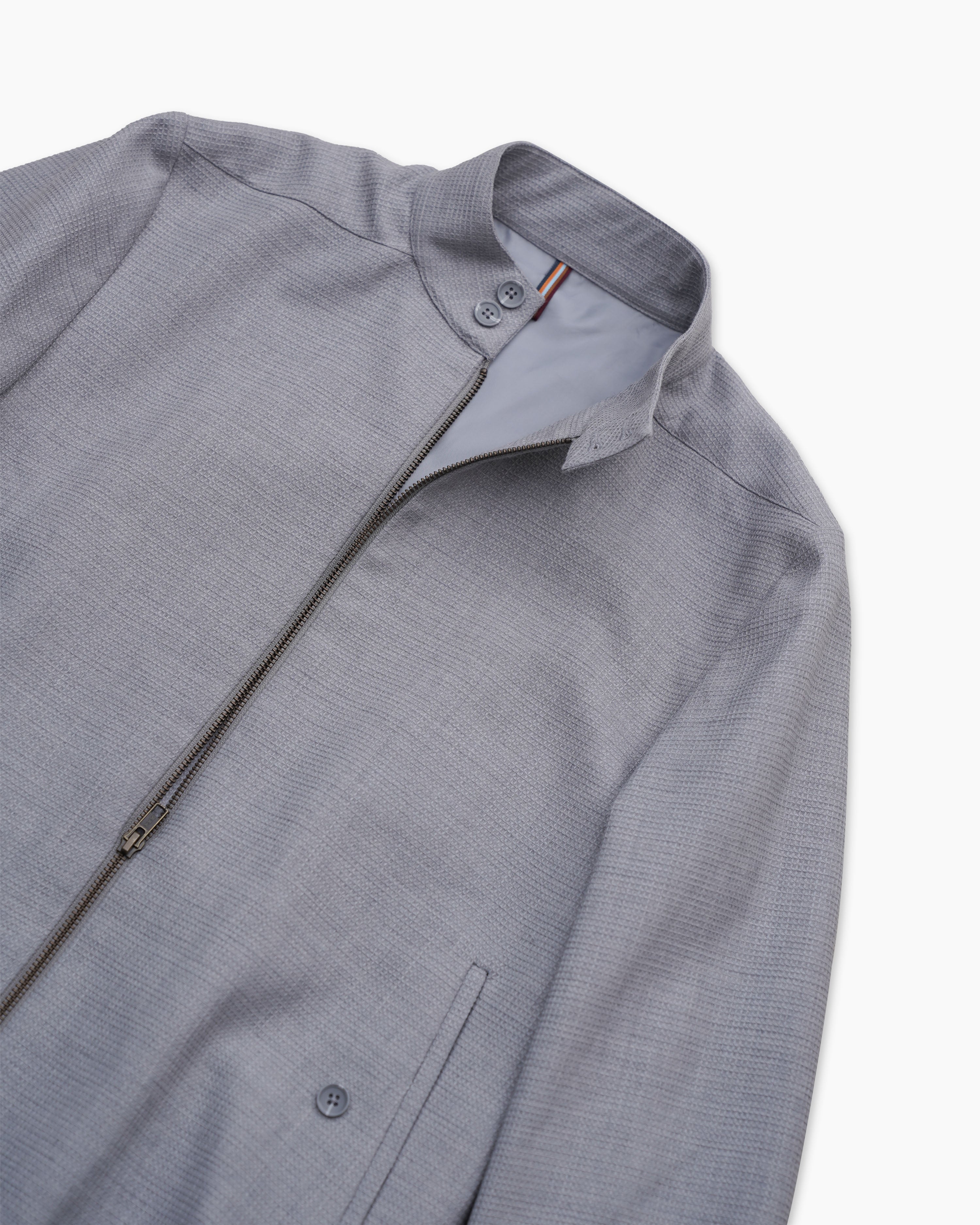 Bare Brown Slim Fit  Jacket -Grey