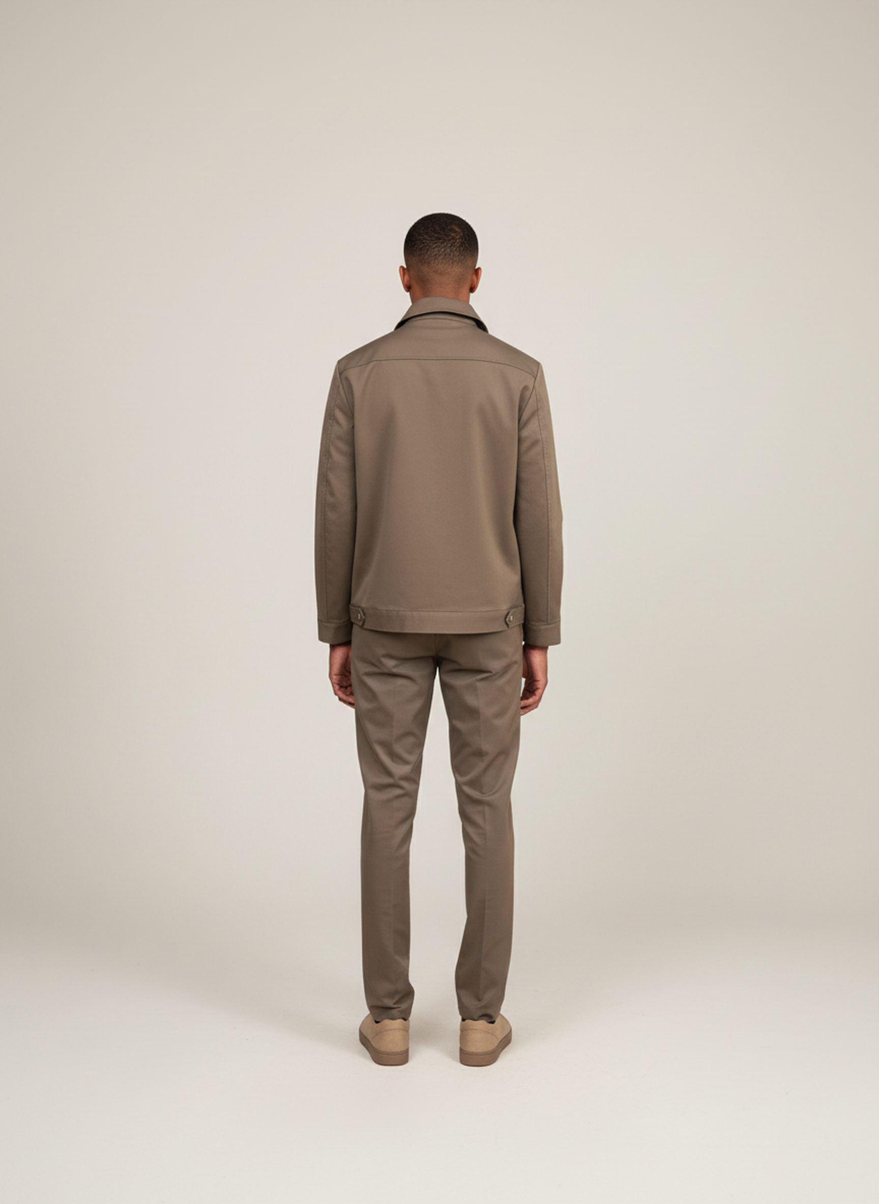 Bare Brown Shacket With Flap Pocket - Olive