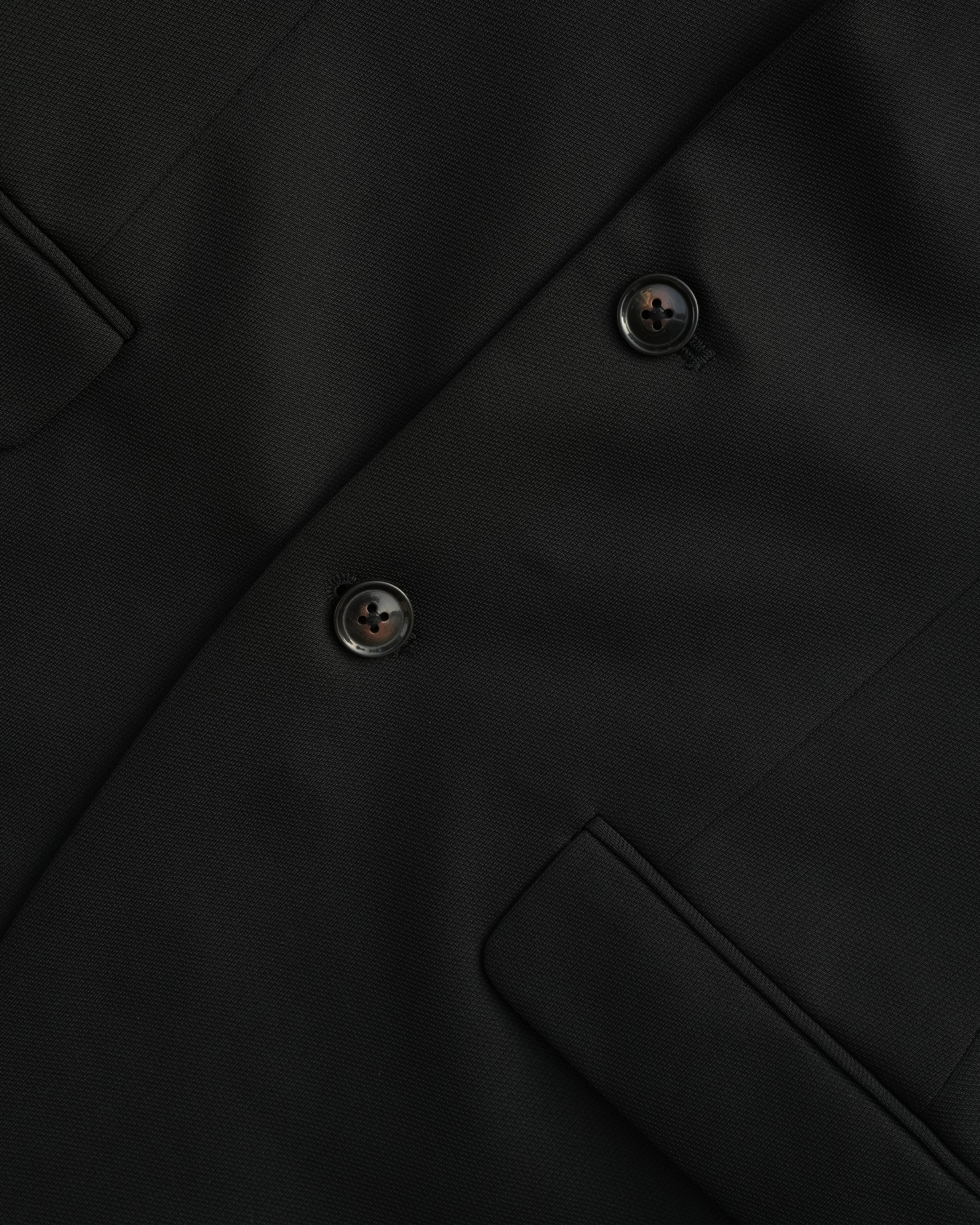 Bare Brown Knit Blazer - Black