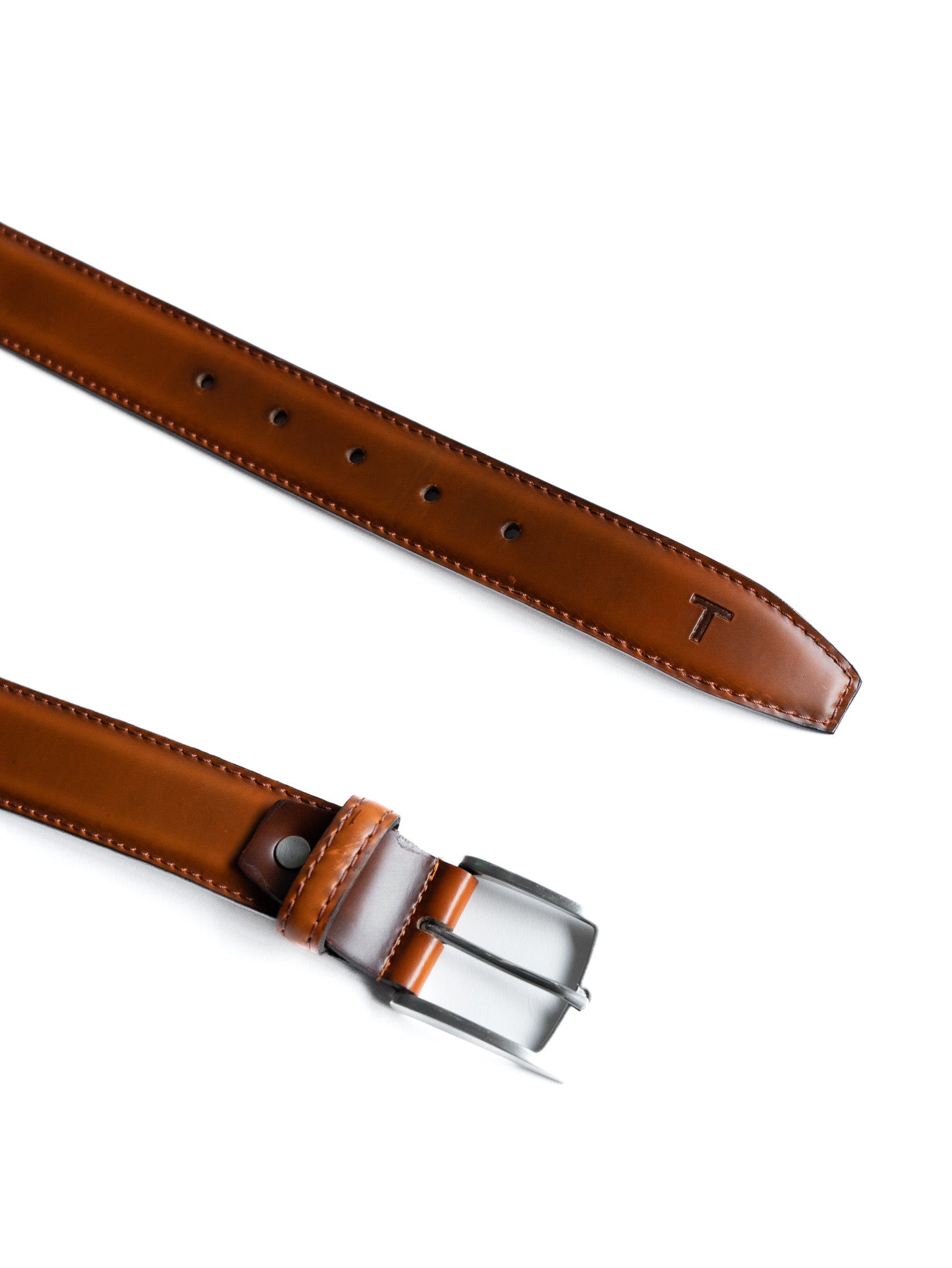 Men's Cognac Leather Belt