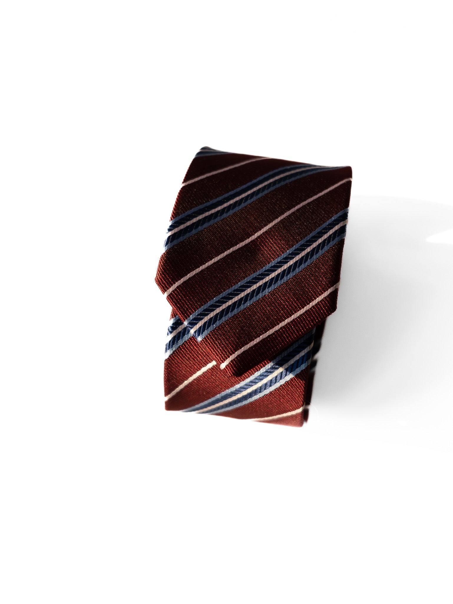 Men's Perfect Stripes Microfibre Formal Tie 150cm - Maroon