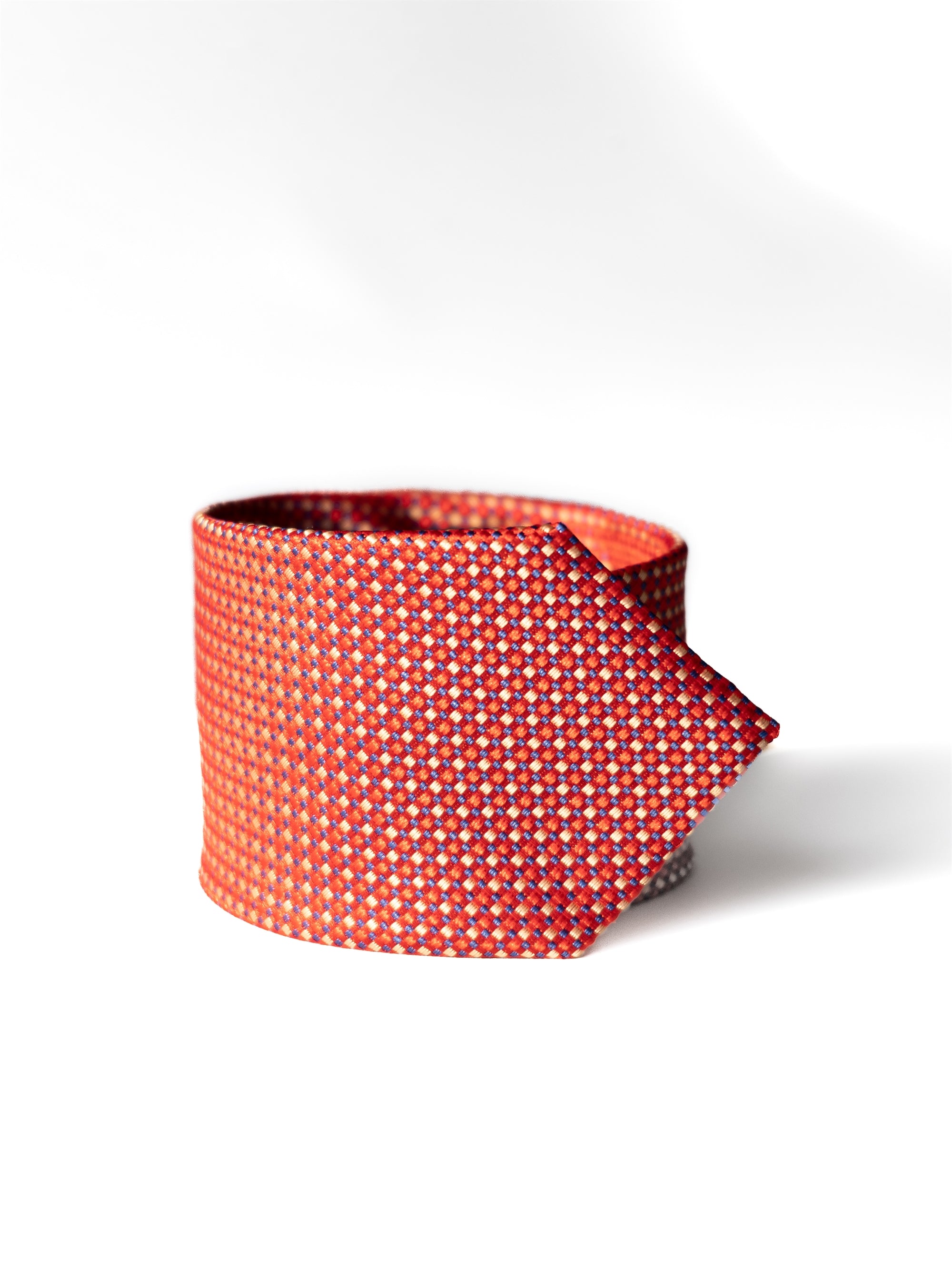 Men's Perfect Dobby - Dotted Microfibre Formal Tie 150cm - Red