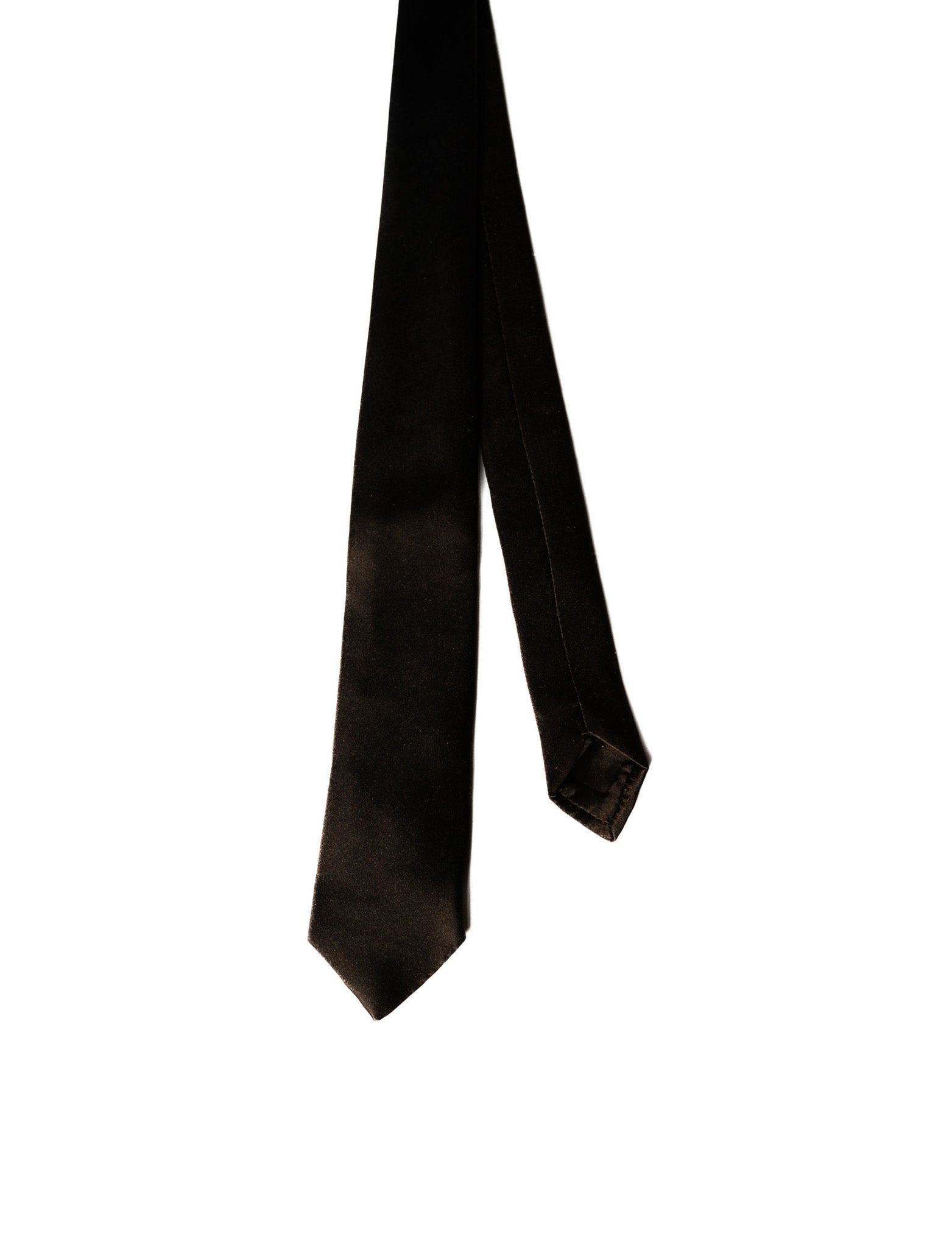 Men's Perfect Solid Plain Silk Formal Tie 150cm - Black