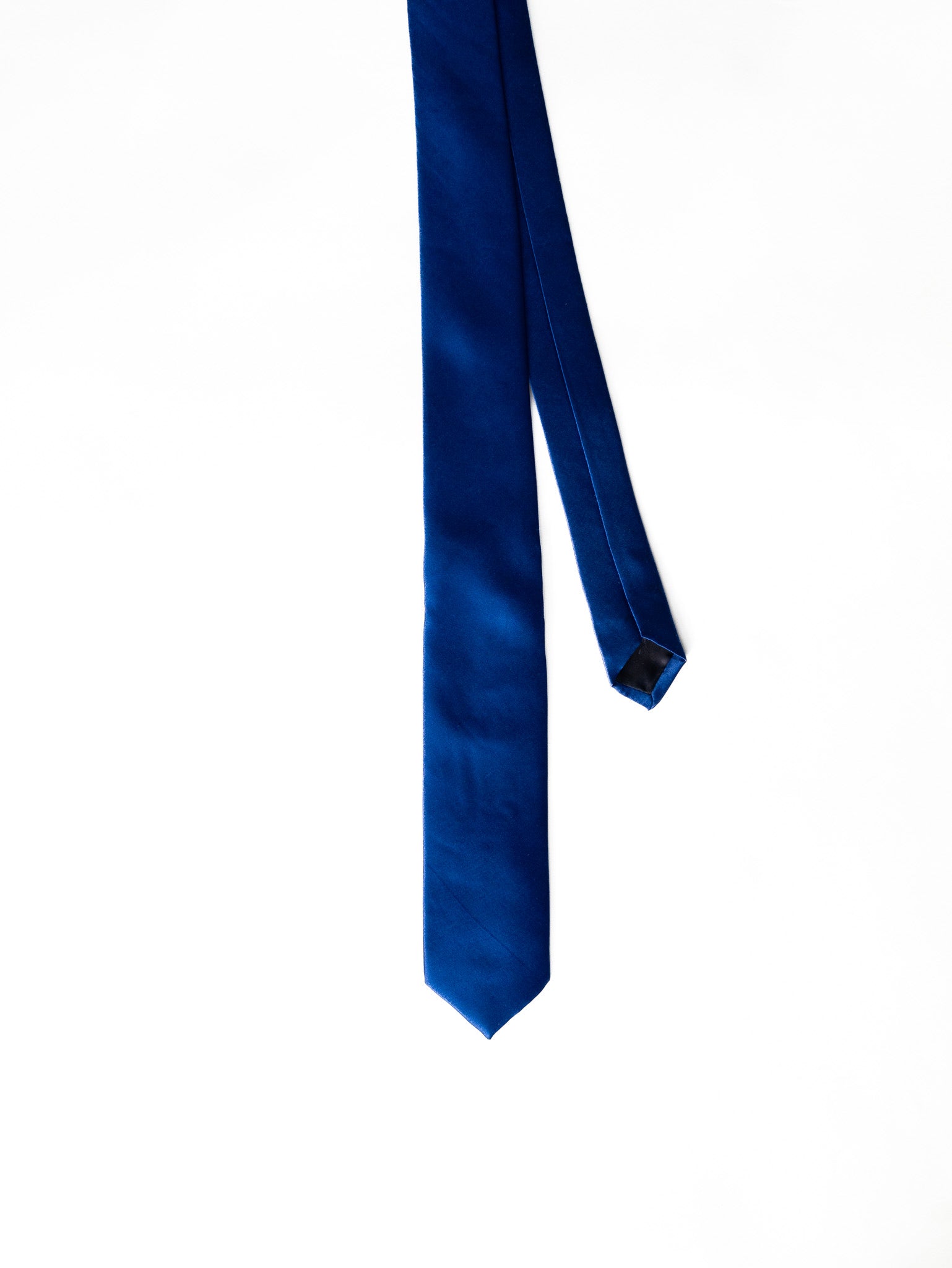 Men's Perfect Solid Plain Silk Formal Tie 150cm - Cobalt Blue