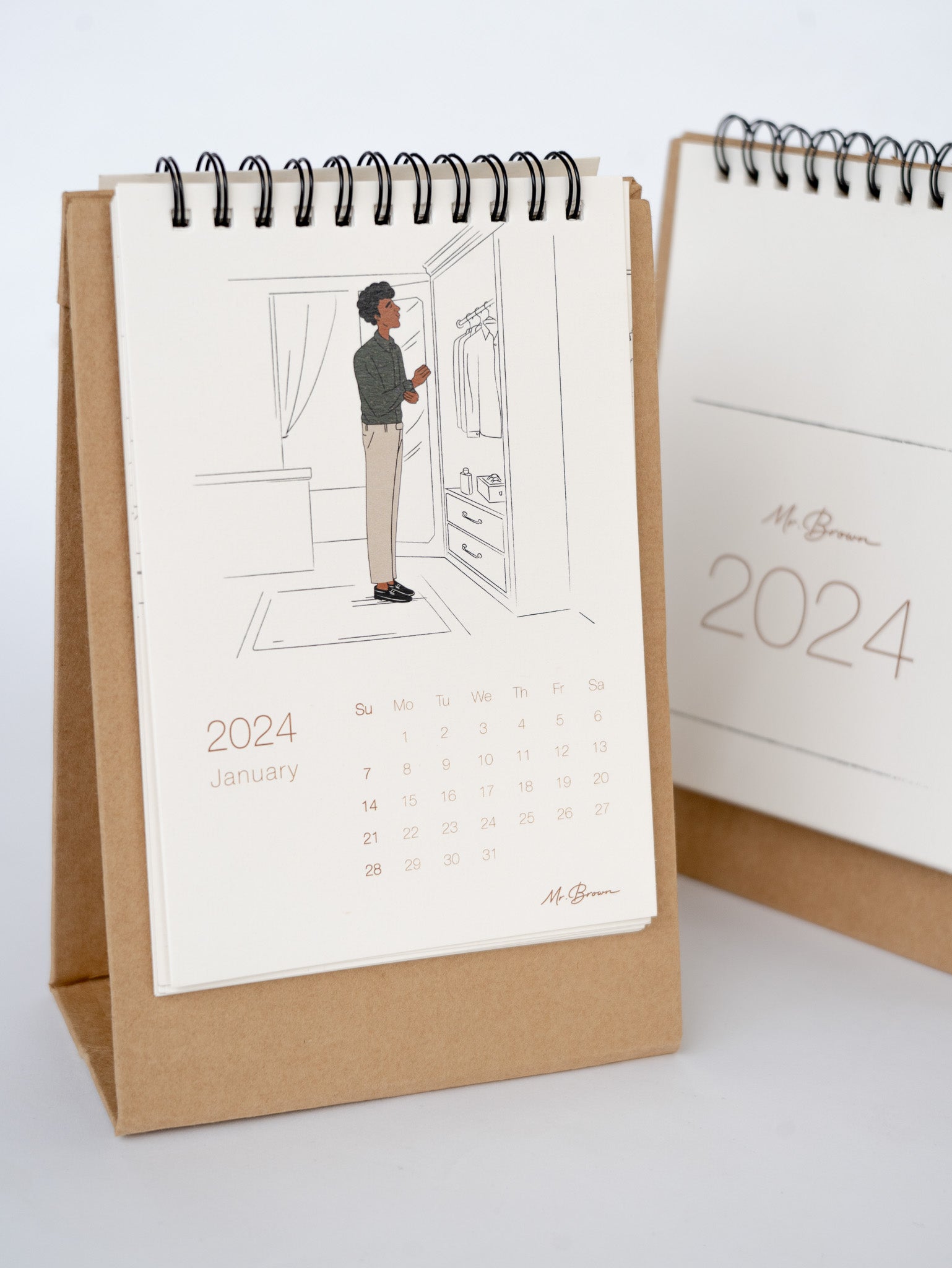 Mr.Brown 2024 Calendar and Diary Hamper