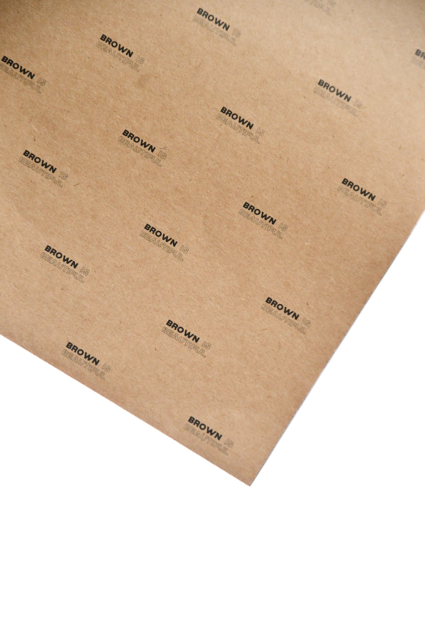 Brown Is Beautiful Text Printed Gift Wrap Paper - Brown Packing Box