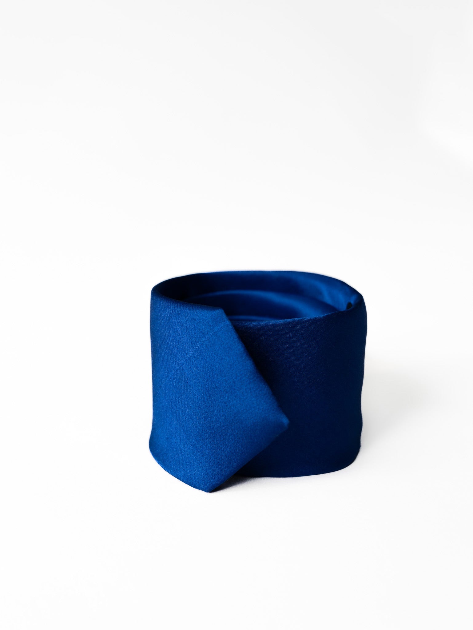 Men's Perfect Solid Plain Silk Formal Tie 150cm - Cobalt Blue