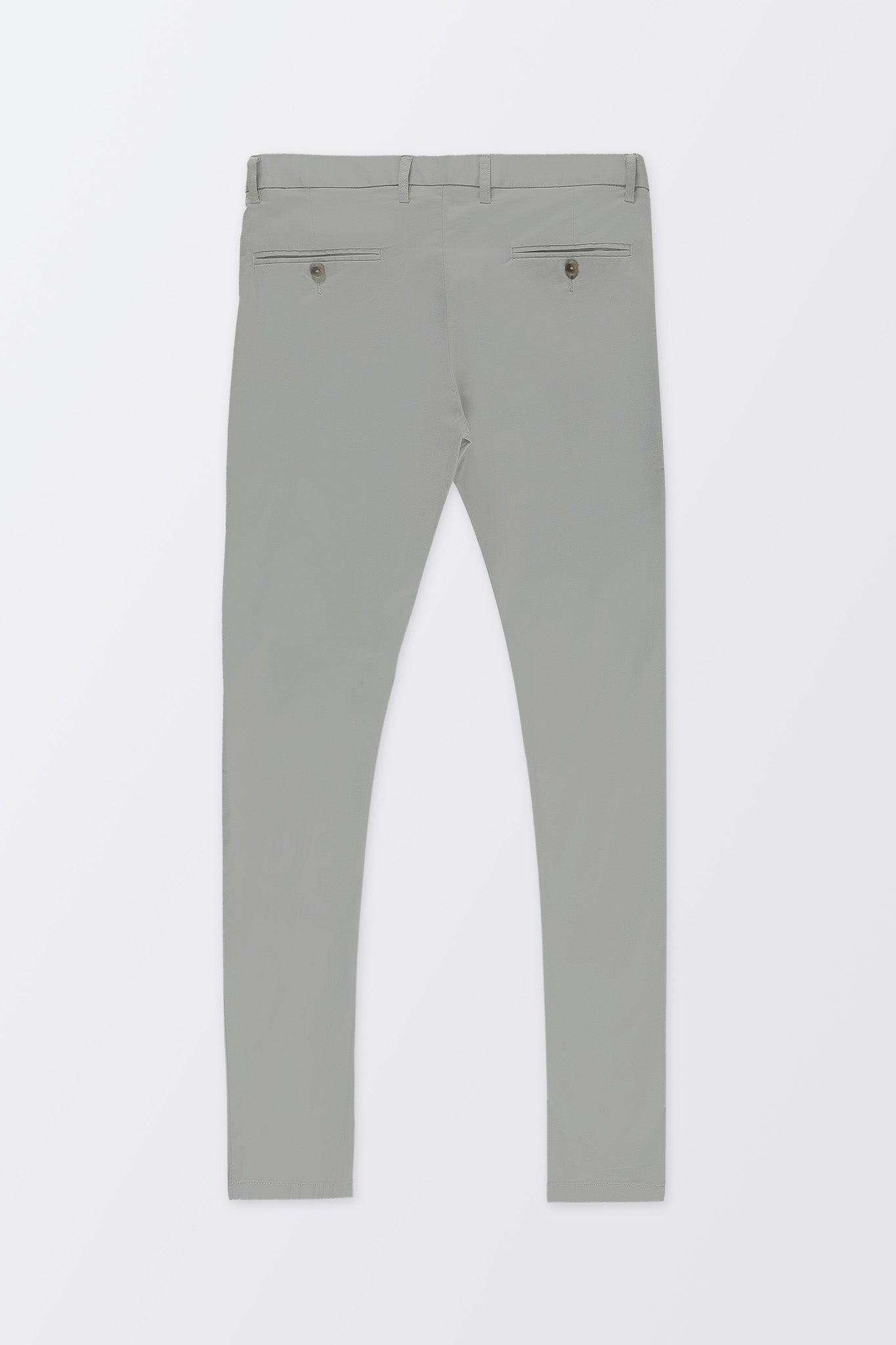 Bare Brown Stretch Slim Fit Cotton Chinos - Green