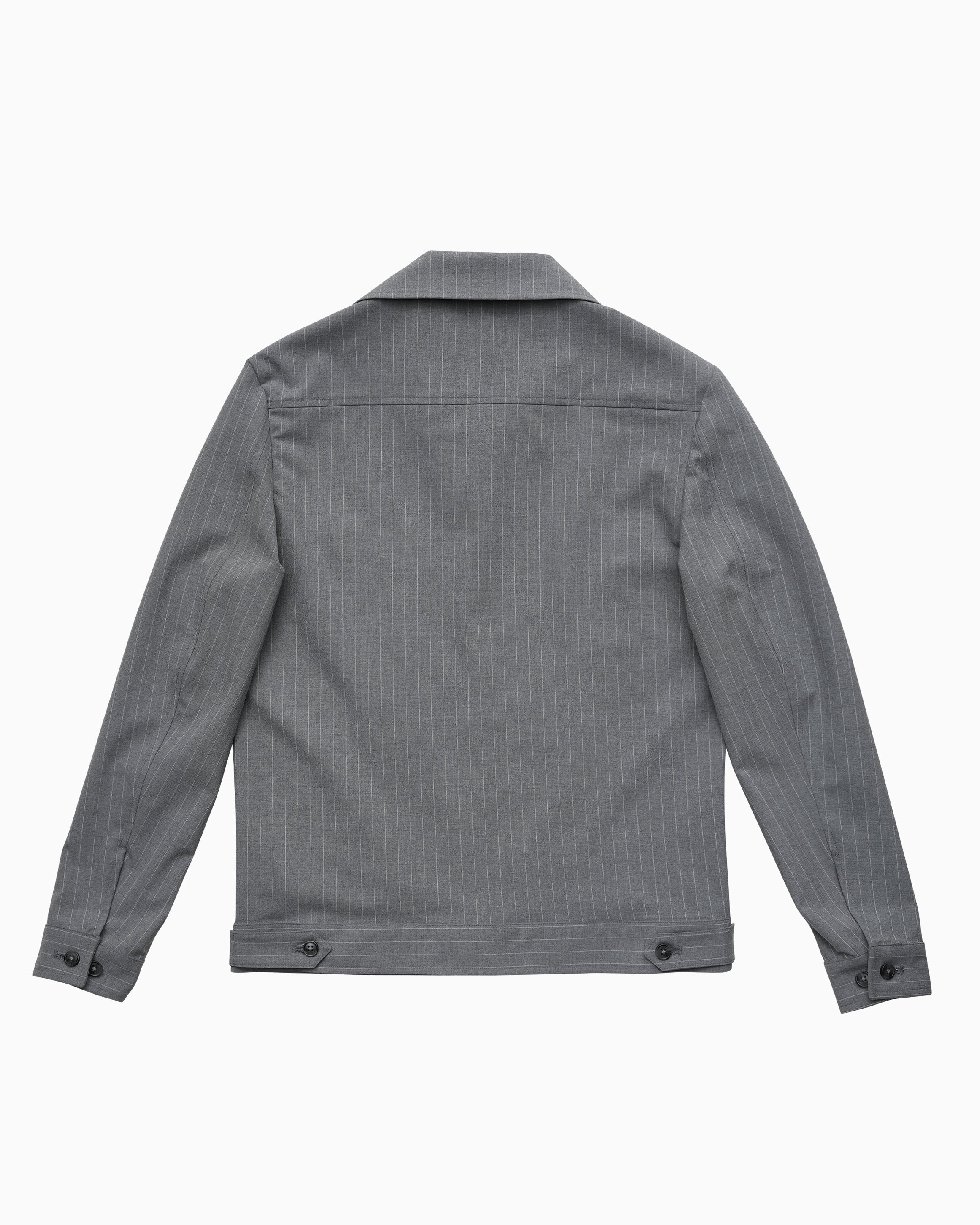 Bare Brown Striped Shacket - Grey