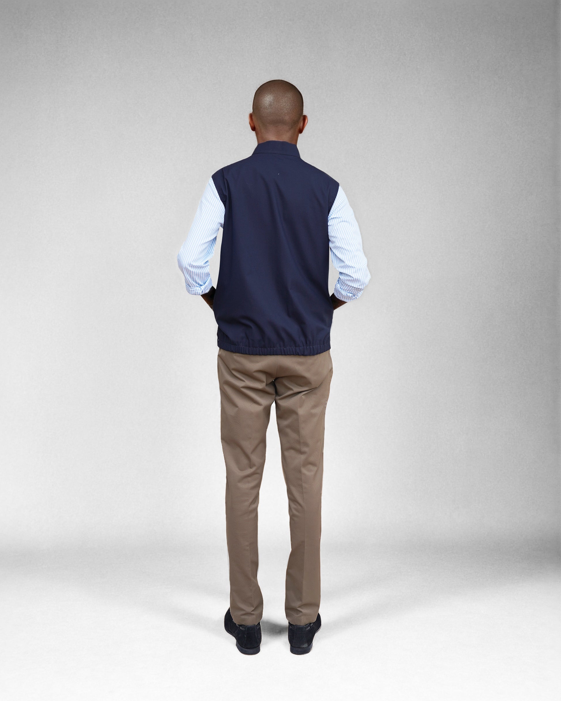 Bare Brown Reversible Jacket - Navy & Grey