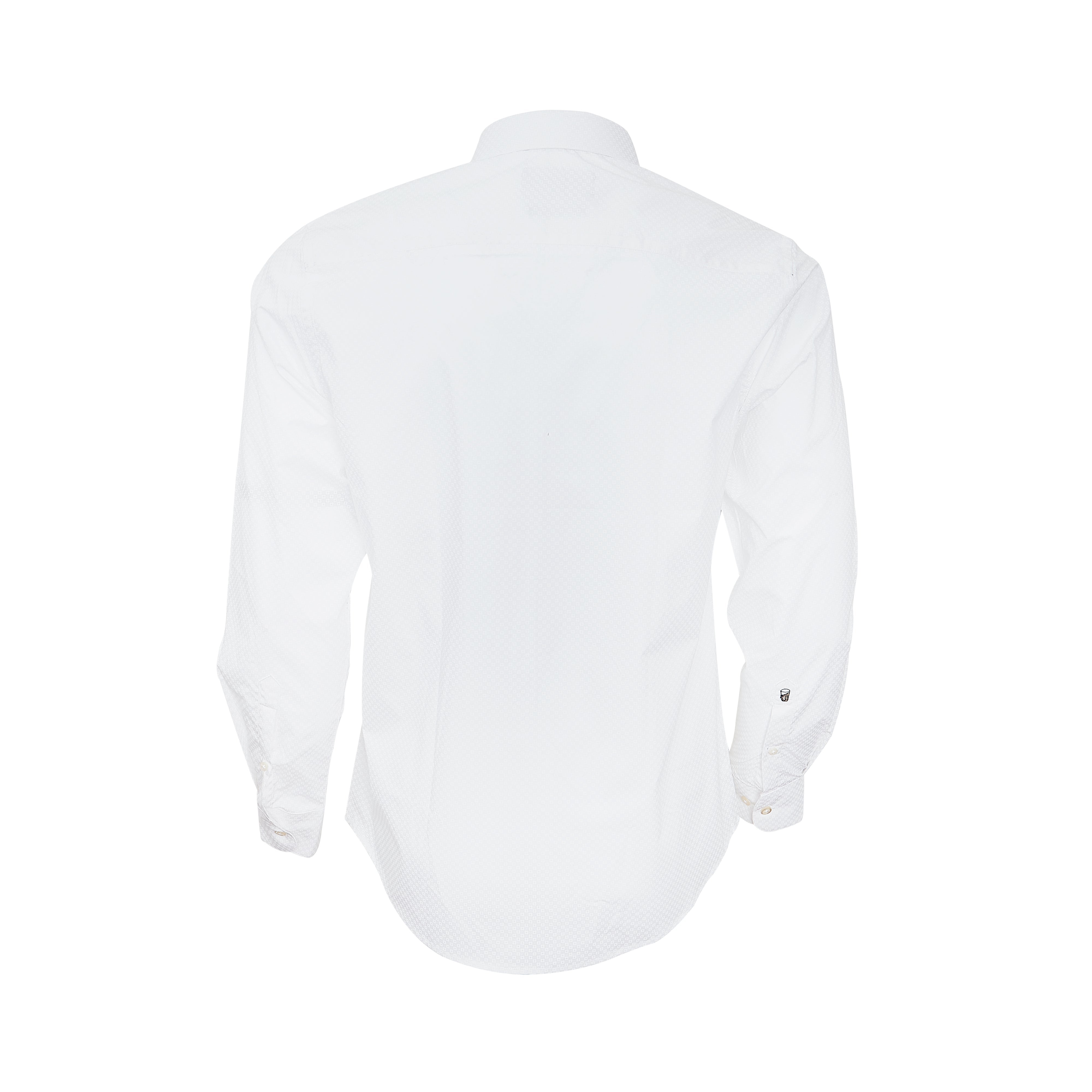 White on white Print Full-sleeved shirt