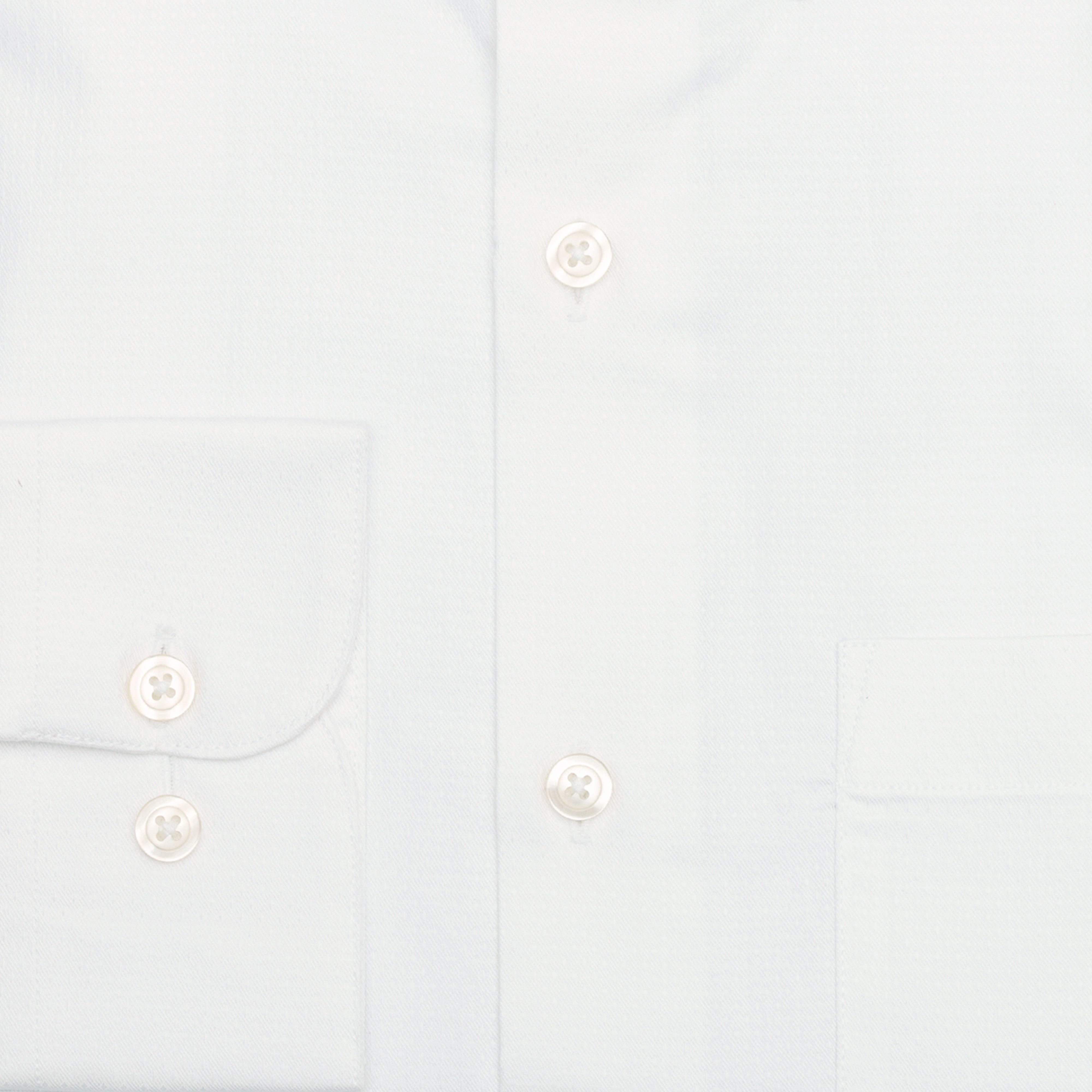 Giza Cotton Pure White Work Wear Full-sleeved shirt