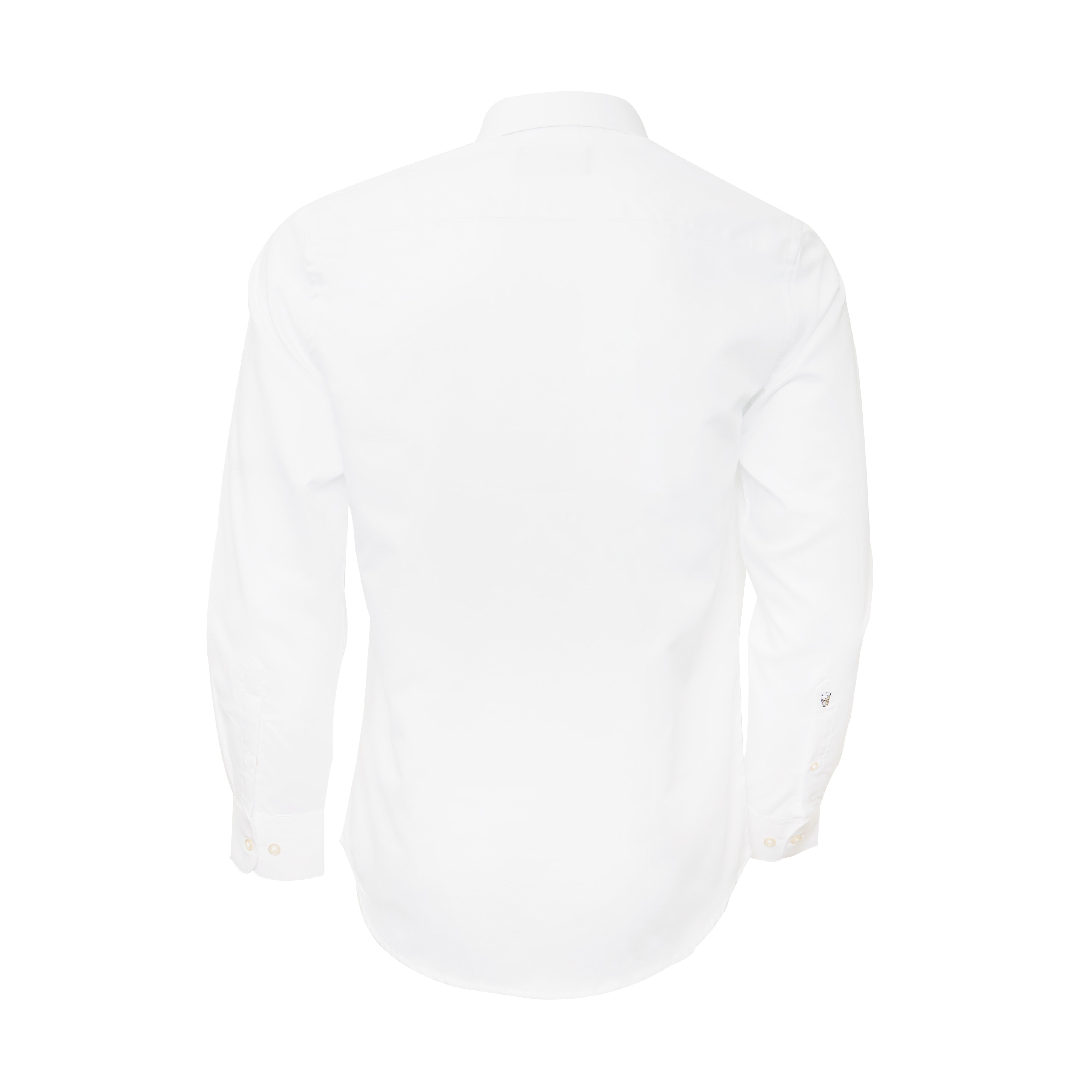 Supima Cotton White Full-sleeved shirt