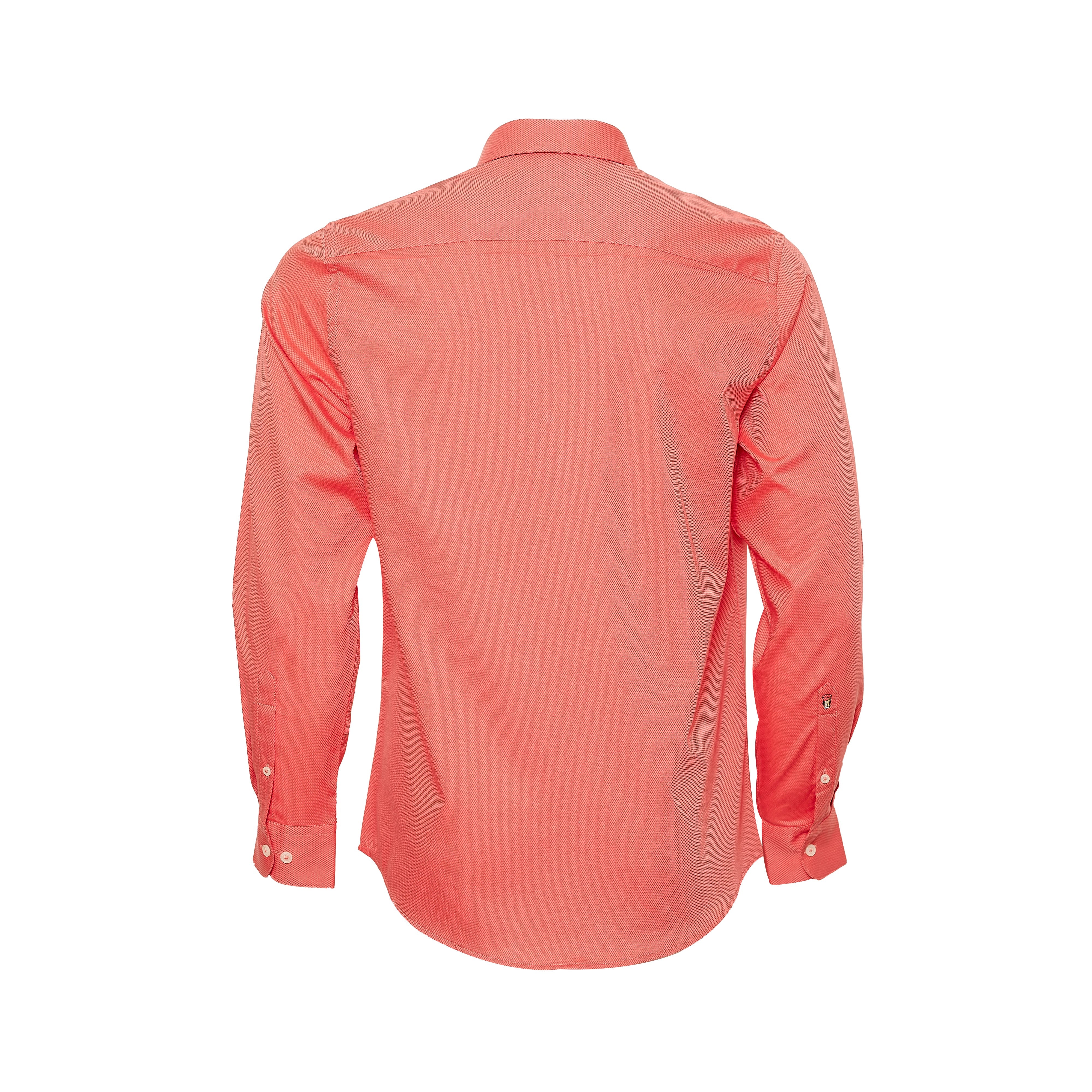 Superfine Supima Cotton, Deep Peach Full-sleeved shirt