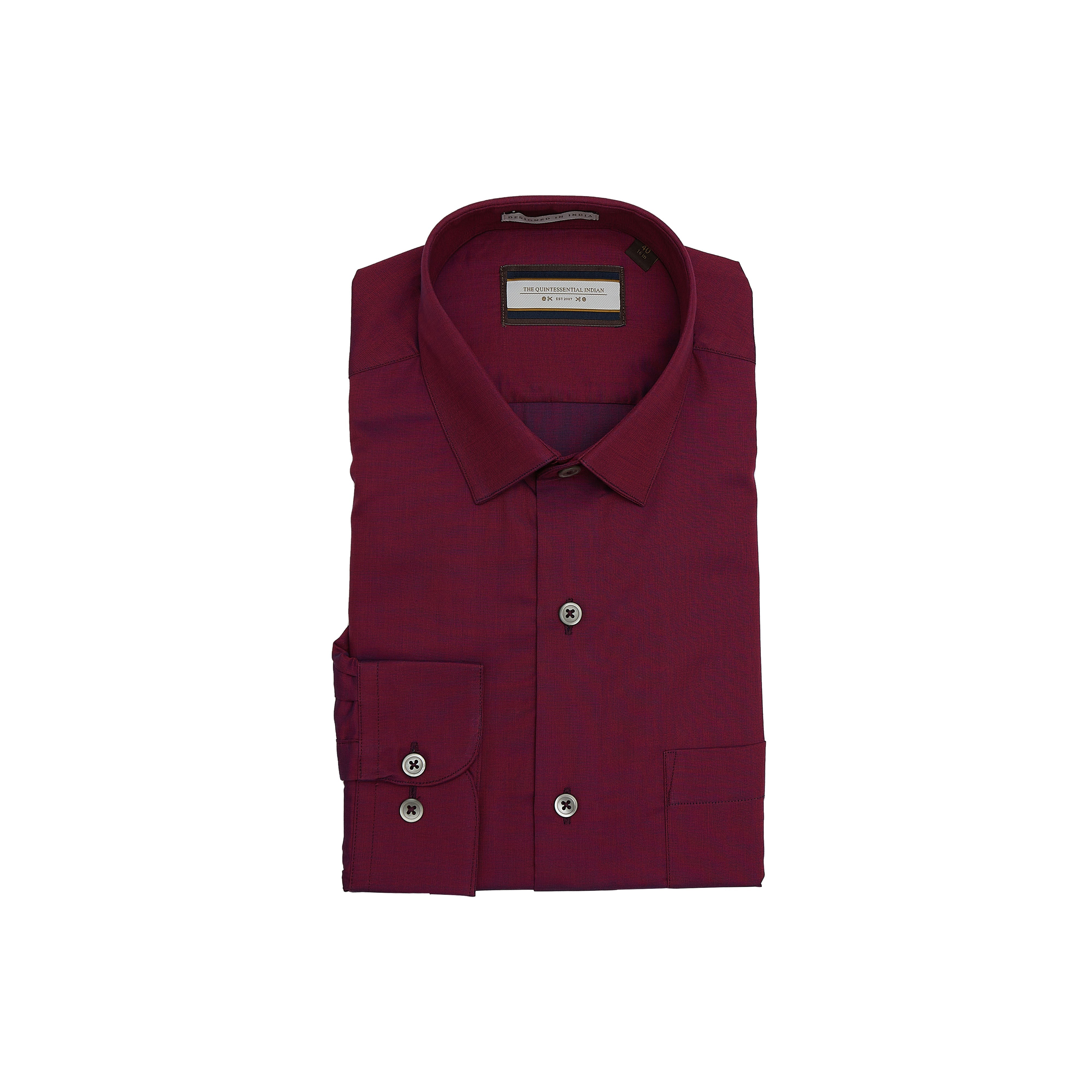 Wine red Pick and Pick  Shirt