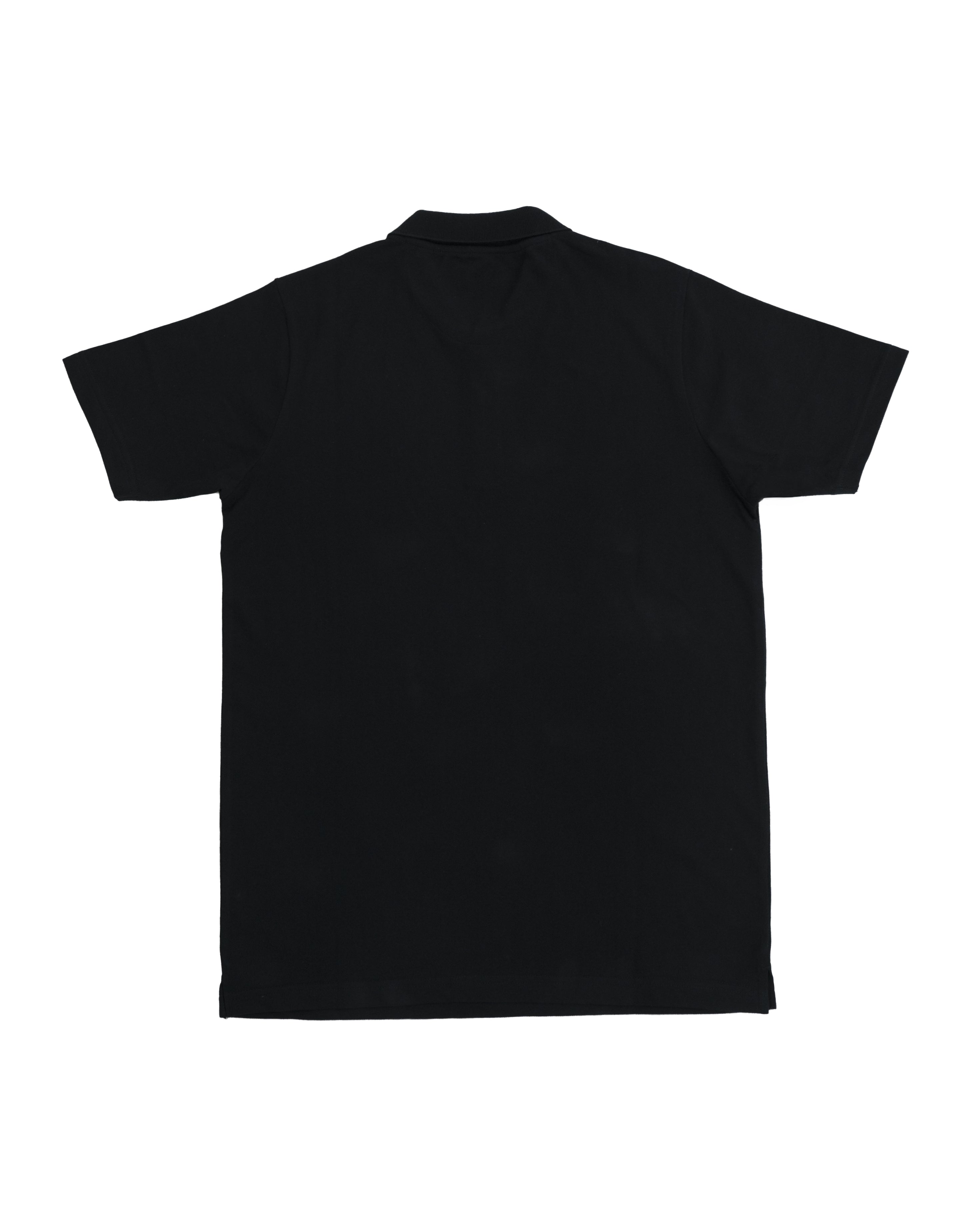 Bare Brown Black Slim Fit Lightweight Polo T-Shirt