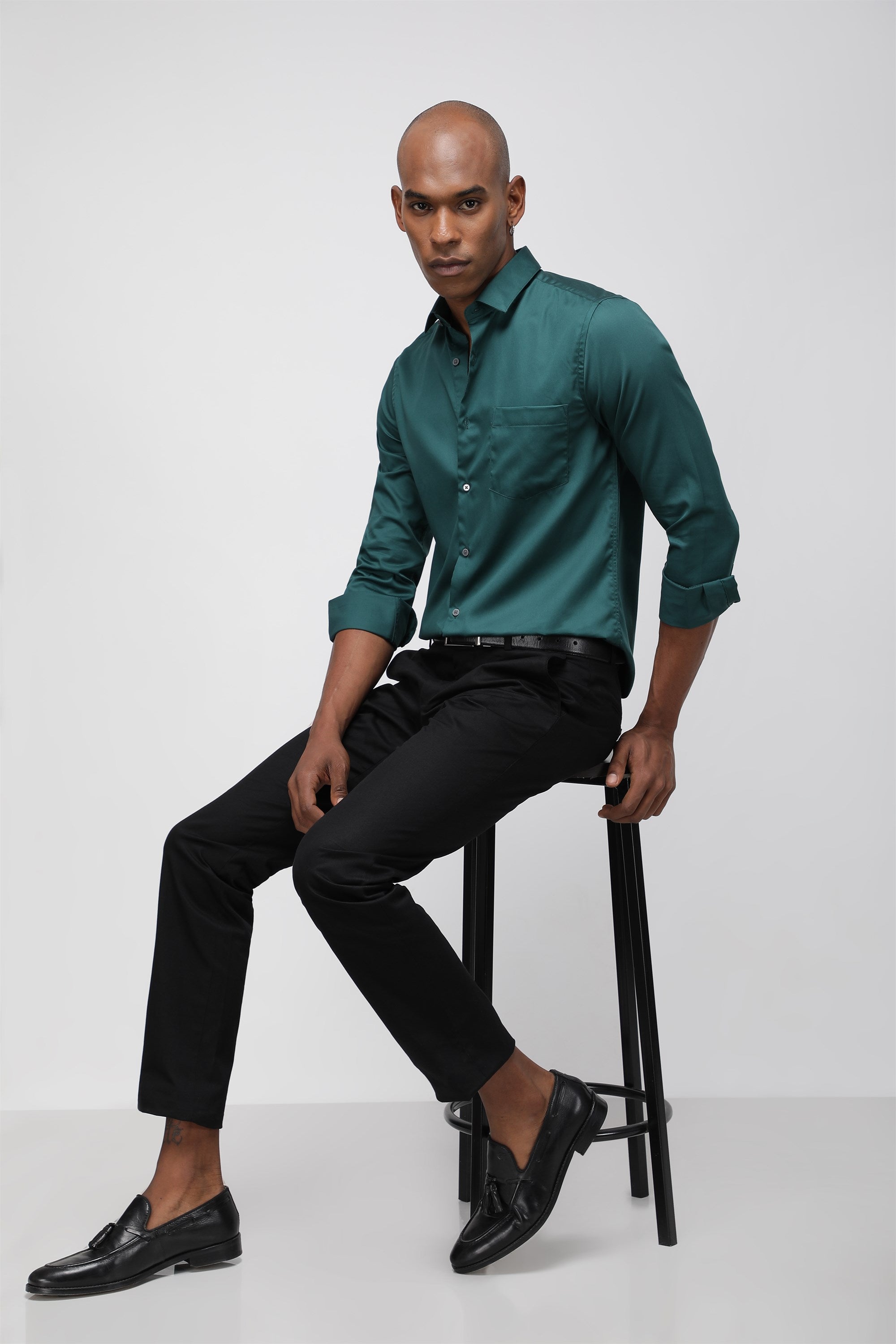 BST ENTERPRISE Men Solid Casual Dark Green Shirt - Buy BST ENTERPRISE Men  Solid Casual Dark Green Shirt Online at Best Prices in India | Flipkart.com