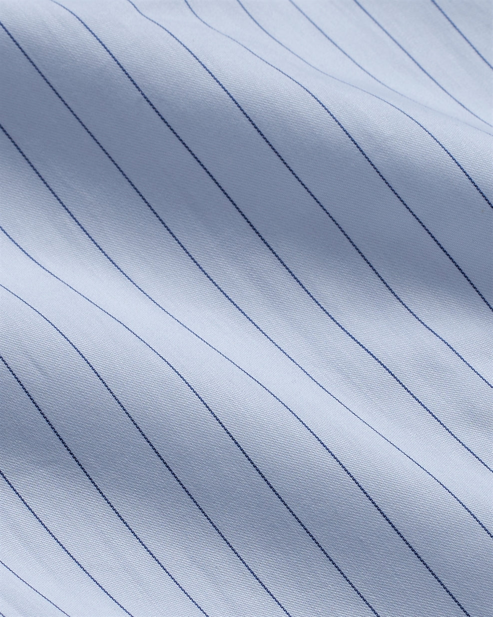 T the brand Pinstripe Slim Fit Full Sleeved Cotton Shirt - Blue