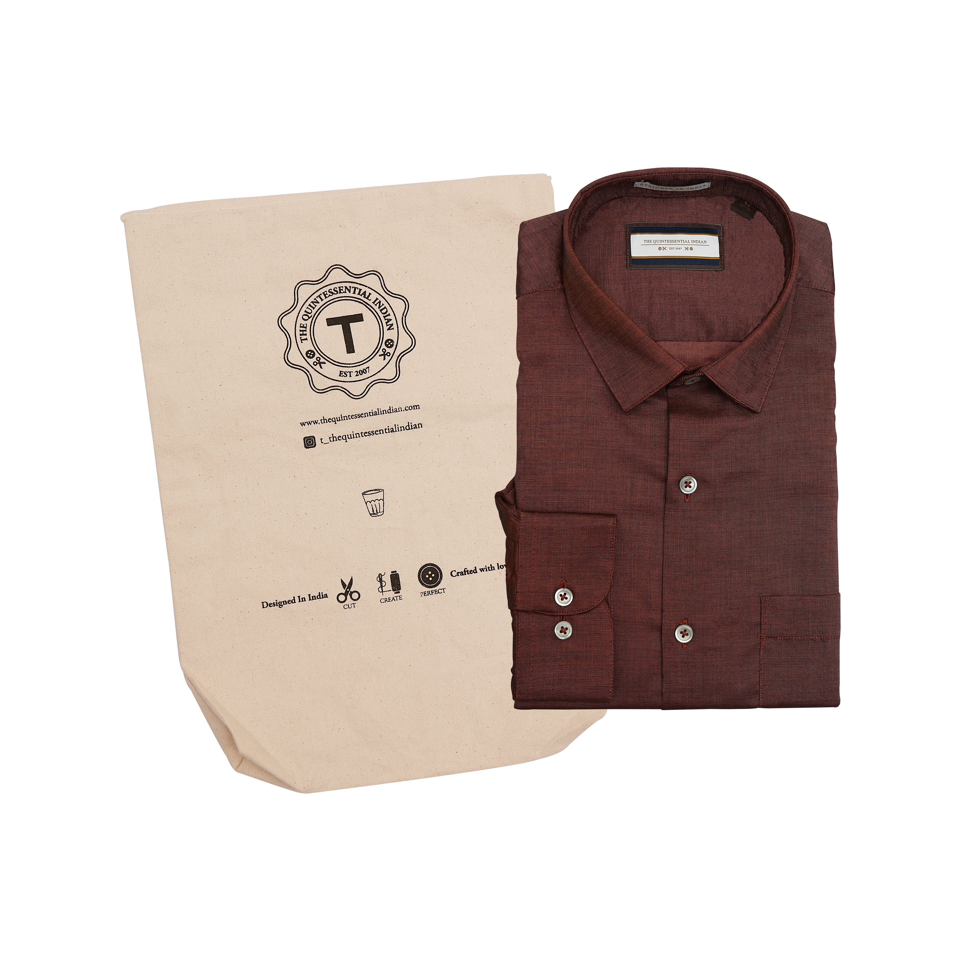 Rust color Pick and Pick Shirt